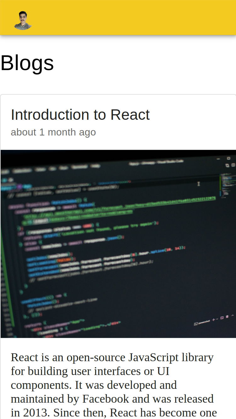 project screen shot
